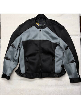Men's Xelement Performance Advanced Motorcycle Mesh Jacket 3XL Black Gray